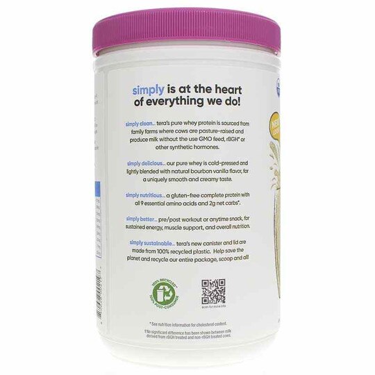 Simply Pure Whey Protein rBGH Free, TRW